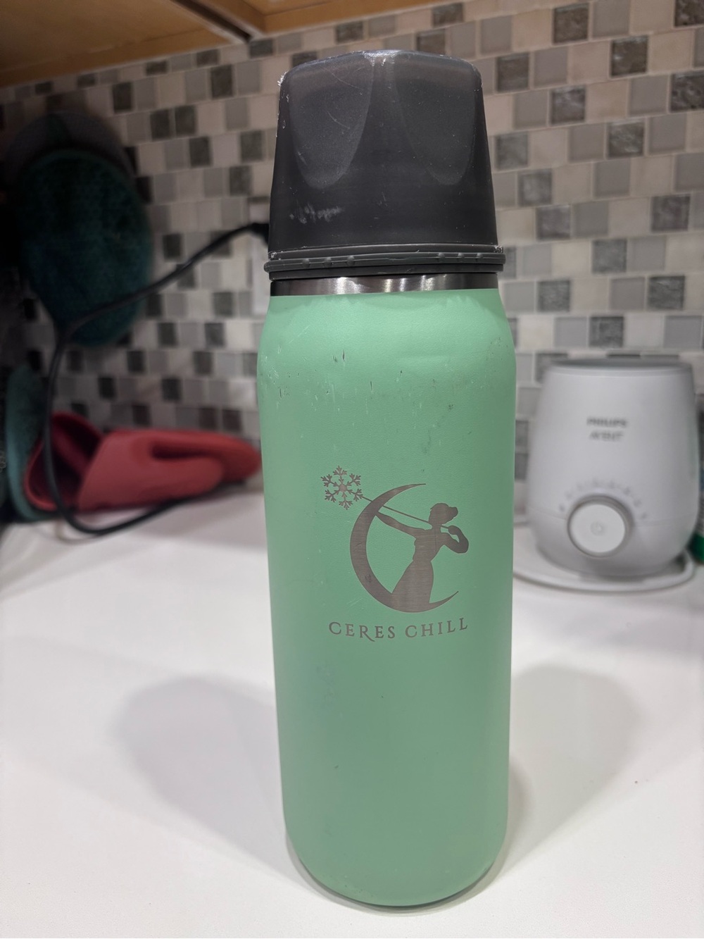 CERES CHILL OG Breastmilk Chiller - 12-34oz - green "touching glass" color